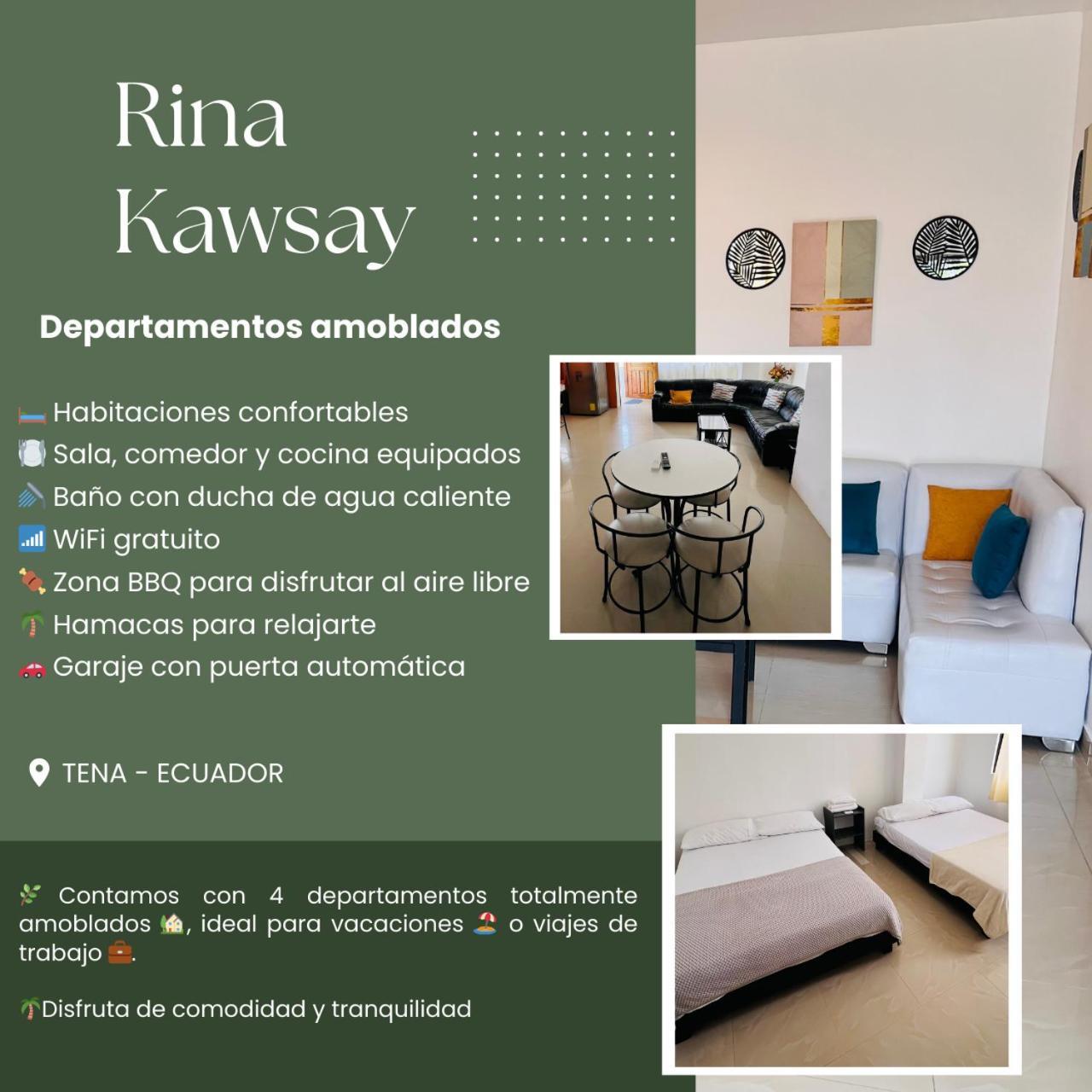 Rinakawsay - Viveviajando Apartamento Amoblado En Tena Exteriör bild